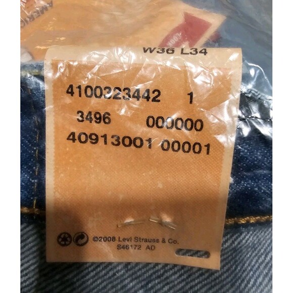 Levi's Men's 501 Original Fit Jeans Straight Leg Button Fly 100% Cotton W36 X 34 - Picture 8 of 13